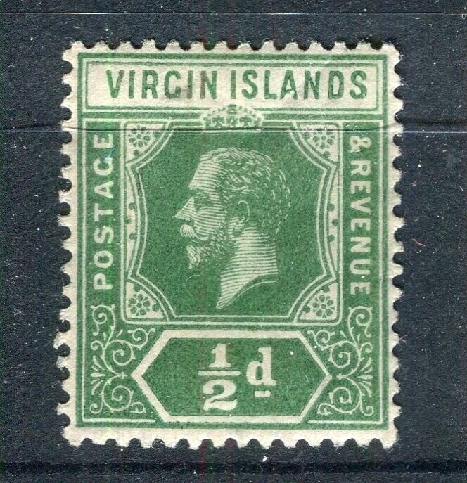 VIRGIN ISLANDS(stamp) 1920s early GV issue Mint hinged Shade of 1/2d. value