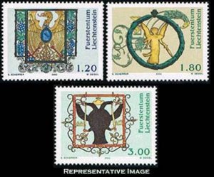 Liechtenstein Scott 1247-1249 Mint never hinged.