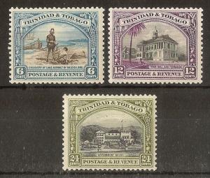 Trinidad & Tobago 1936-37 Perf 12.5 Printings Mint Cat£62 (3v)