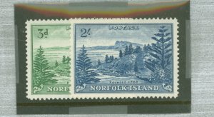 Norfolk Island #23-24v Unused