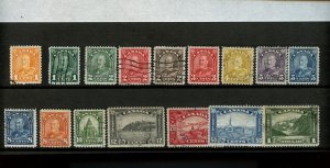 ?#162 - 177 up to $1.00 set F-VF Cat $60+, lightly cancelled used Canada