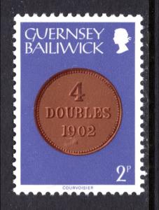 Guernsey 175 Coin on Stamp MNH VF