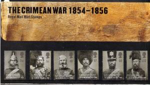 Great Britain 2004 The Crimean War perf set of 6 in offic...