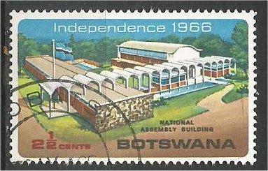BOTSWANA, 1966, used 21/2c, National Assembly Building, Scott 1