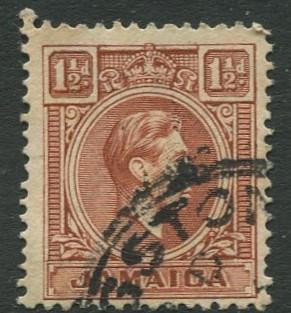 Jamaica -Scott 118 - KGVI Definitive -1938 - Used - Single 1.1/2p Stamp