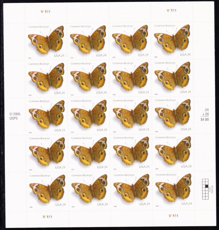 4001 Sheet of 20, MNH, XF