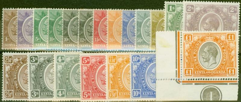 KUT 1922-27 set of 20 SG76-95 Fine & Fresh Mtd Mint