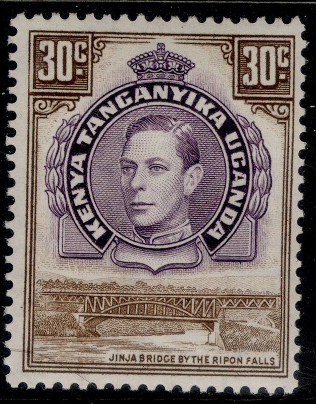 KENYA UGANDA TANGANYIKA GVI SG142, 30c dull purple & brown, M MINT. 