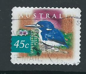 Australia SG 1688 perf 11½ Used Self Adhesive Kingfisher  Birds