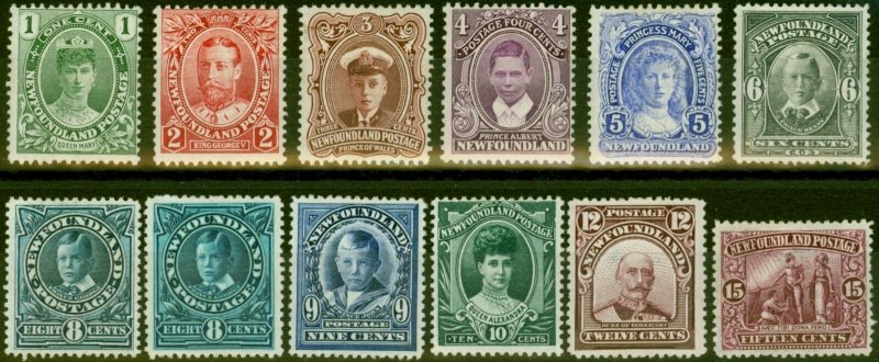 Newfoundland 1911 Coronation Set of 12 SG117-127 V.F & Fresh LMM Quality Set