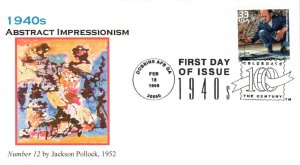 #3186h Abstract Expressionism Ginsburg FDC 