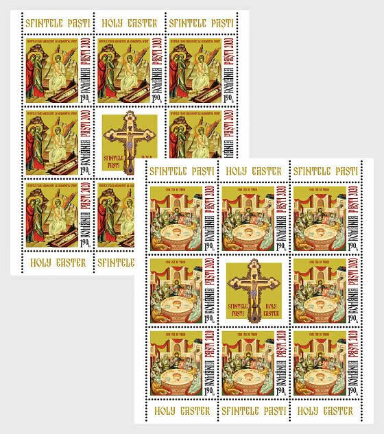 Stamps Romania 2020 - Holy Easter 2020 - Sheetlets