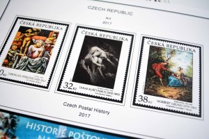 COLOR PRINTED CZECH REPUBLIC 2011-2020 STAMP ALBUM PAGES (70 illustrated pages)