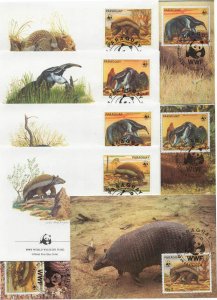 Paraguay 8 FDC/cards WWF 1985