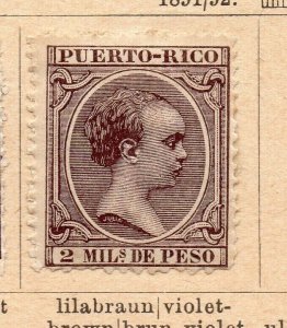 Puerto Rico 1891-92 Early Issue Fine Mint Hinged 2c. NW-239124