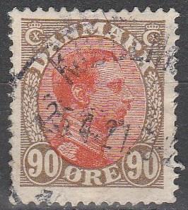 Denmark #127  F-VF Used  CV $5.25  (V2819)