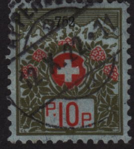 Switzerland S4 Franchise Stamp 1911