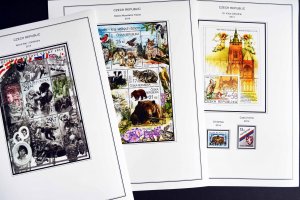 COLOR PRINTED CZECH REPUBLIC 2011-2020 STAMP ALBUM PAGES (70 illustrated pages)