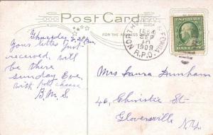 United States U.S. R.P.O.'s Northville & & Fonda 1909 105-D-1  PC  Some soili...