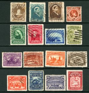 Newfoundland #42 / #86 1880-1908 Assorted Queen Victoria, Discovery Issues M&U