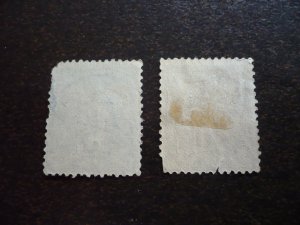 Stamps - France - Scott# 105-106 - Used Partial Set of 2 Stamps - Type I