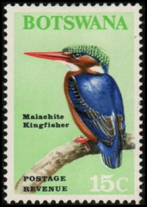 Botswana 26 - Mint-H - 15c Malachite Kingfisher (1967) (cv $13.75)