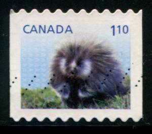 2608 Canada $1.10 Porcupine SA, used perf 9 1/4