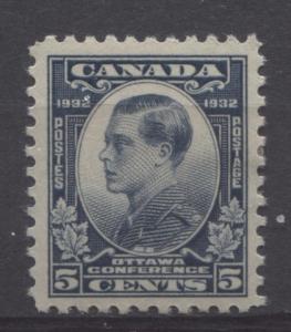 Canada #193 5c Steel Blue 1932 Ottawa Conference Deep Cream Gum VF-80 OG