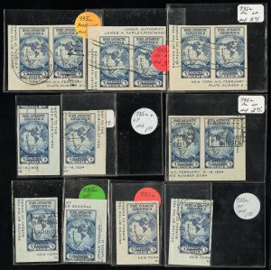 US Stamps # 735a Used XF Lot Of 14