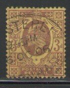 Great Britain Sc 132 1902 3d  dull purple Edward VII stamp used