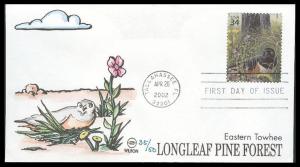 #3611f Eastern Towhee Wilson FDC