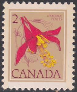 Canada 1977 MNH Sc #707 2c Western Columbine flower