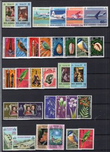New Hebrides(British) 1965-1977 Selection of Mint Sets With Better