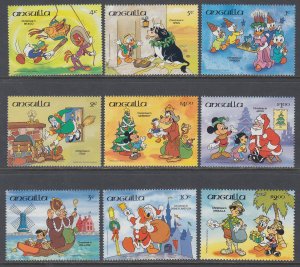 Anguilla 596-604 Disney's MNH VF