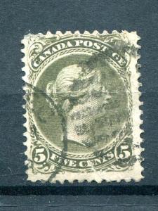 Canada #26   Used  F-VF faults    -  Lakeshore Philatelics