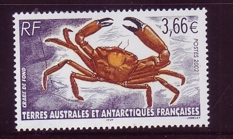 French Southern & Antarctic Territory Sc 308 NH issue of 2002 - SEA LIFE - CRABS 