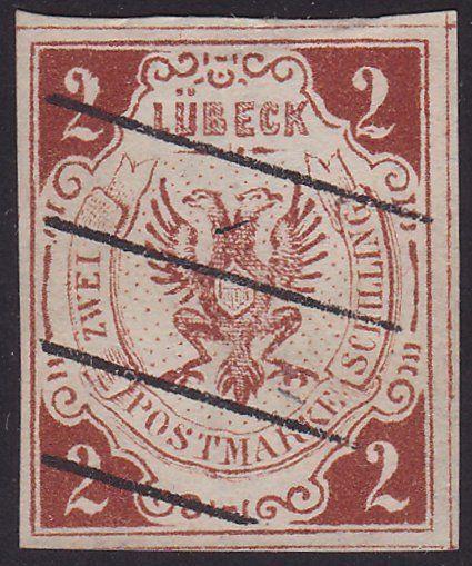 GERMANY LUBECK An old forgery of a classic stamp............................2177