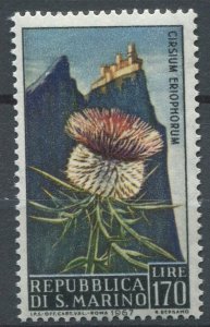 San Marino Sc#660 MNH, 170L multi, Flowers 1967 (1967)