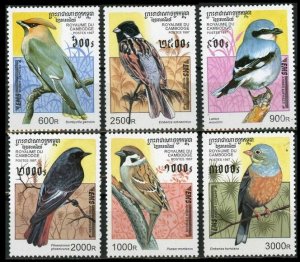 1997 Cambodge 1684-1689 Birds 18,00 €