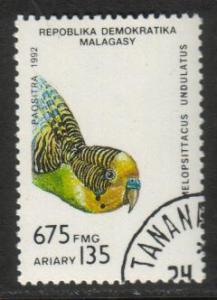 Bird, Parrot, Malagasy stamp SC#1118 used