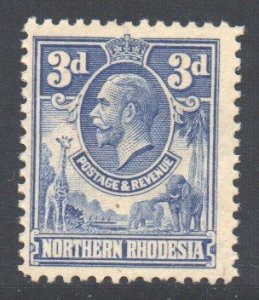 Northern Rhodesia Scott 5 - SG5, 1925 George V 3d MH*