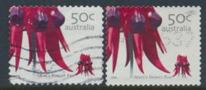 Australia  SC# 2397 & 2401 Used Stuart's Desert Pea please see details