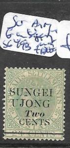 MALAYA SUNGEI UJONG (P0612B) QV 2C/24C SG 49B ANTIQUE G IN UJONG MOG RARE, RARE!