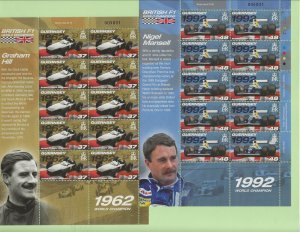 GB - GUERNSEY Sc 938-45 MINISHEETS OF 2007 - RACING CARS. Sc$120+ 