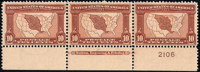 U.S. 327 FVF NH Plte. Impt. Strp/3 (22119)