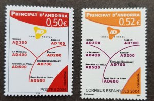 Andorra French - Spanish Joint Issue Posts & Philately Zip Code 2004 (stamp) MNH