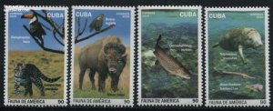 Cuba 2016, American Fauna 4v, MNH