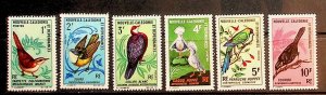 NEW CALEDONIA Sc 361-66 NH ISSUE OF 1967 - BIRDS