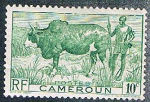 Cameroun 304 MH Zebu and herder (BP5420)