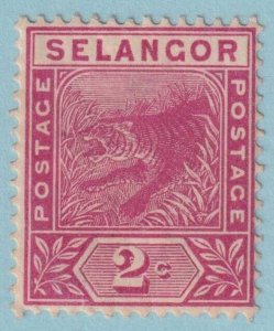 MALAYA - SELANGOR 25  MINT HINGED OG * NO FAULTS EXTRA FINE! - MZF